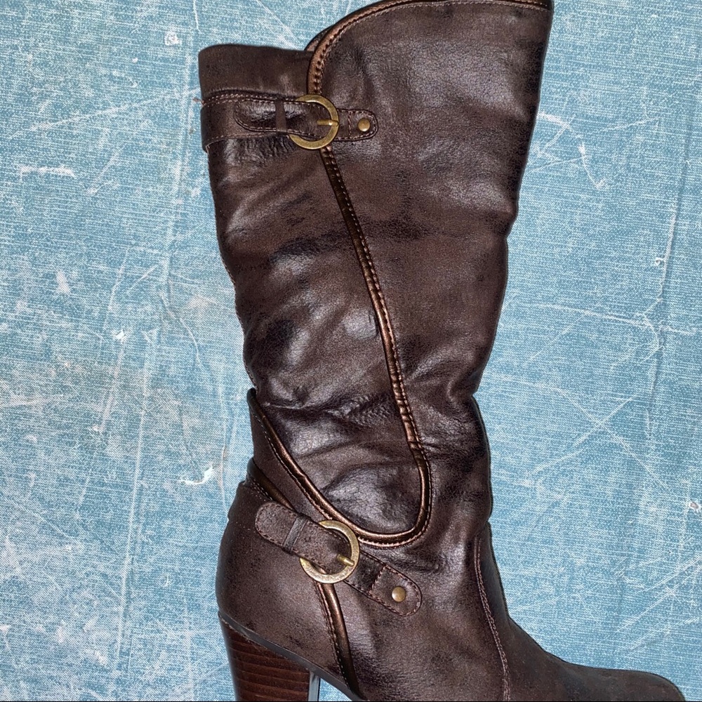 Leather Heeled Boots - Picture 4 of 8
